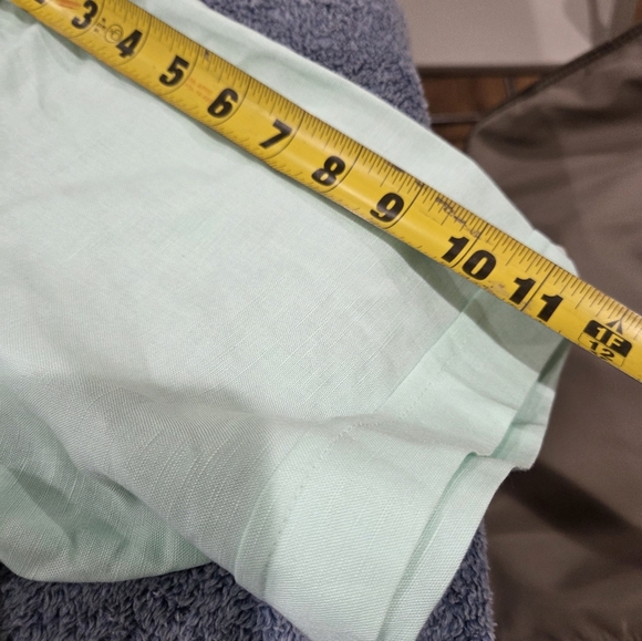 Cubavera Shirt Mens XL Green White Guayabera Embroidered Button Up Short Sleeven - Picture 17 of 17